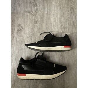 Men’s Balenciaga Mesh Race Runner Size 40 Sneaker Red